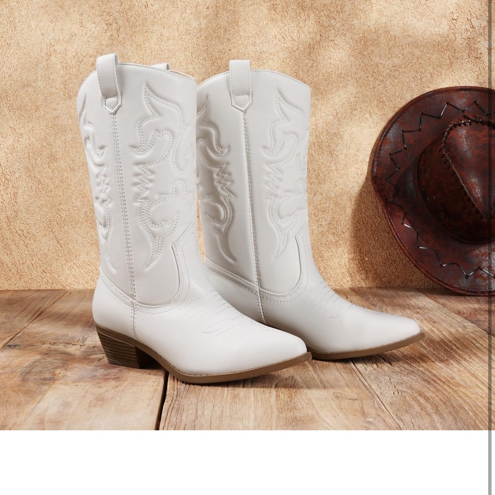 Dream Pairs Wide Calf Western Boots - Picture 3 of 5